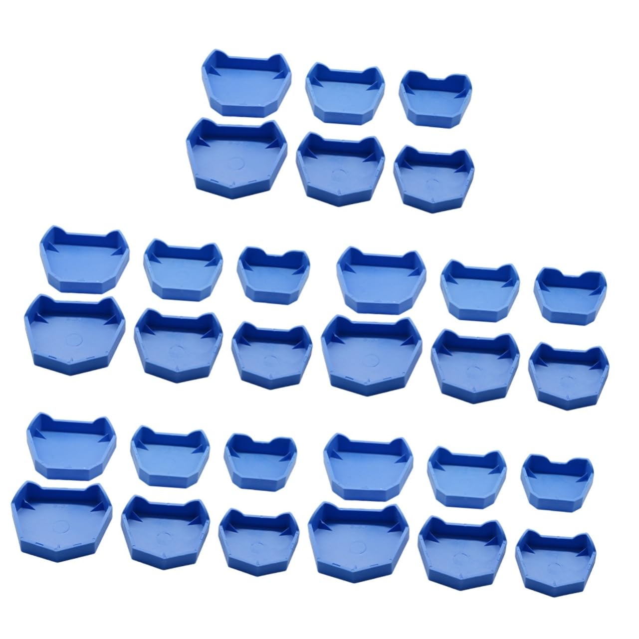 Cabilock 5 Set Base Per Dentali Regolabili Per Laboratori Odontoiatrici Facili Da Usare E Separare Design Per Maggiore 6 Pezzi*5