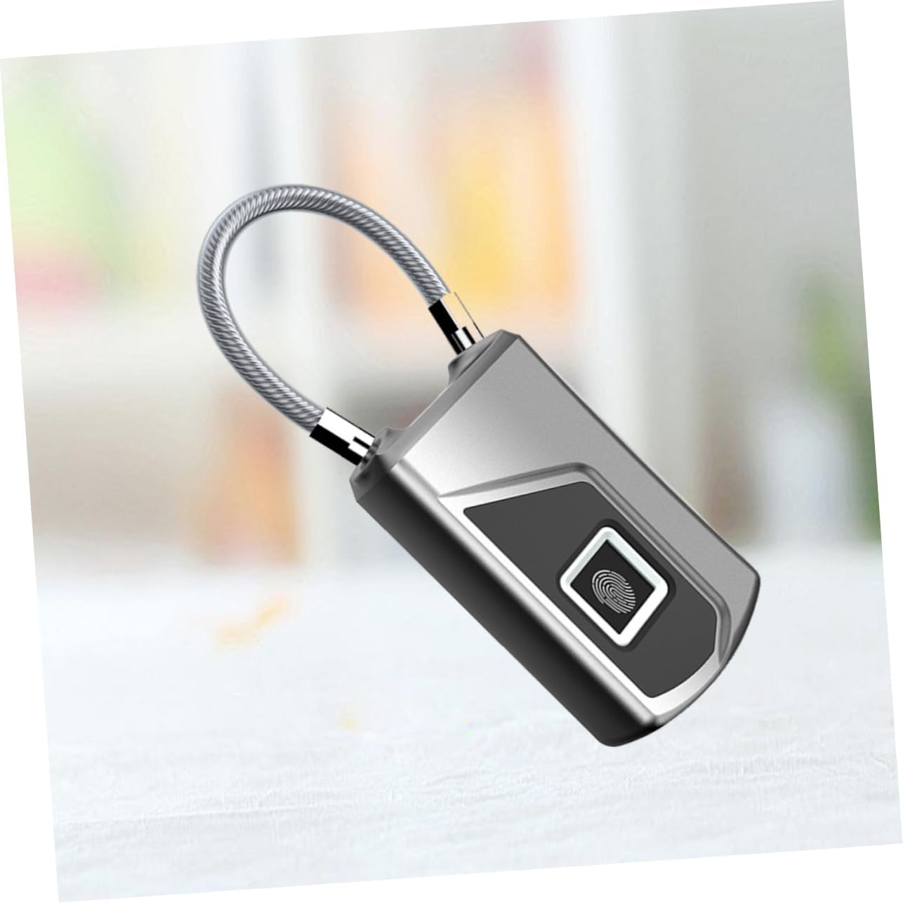 DOITOOL Electronic Lock Padlock Fingerprint Padlock for Outdoor Use Lock 10 Id's No Tools Needed Waterproof