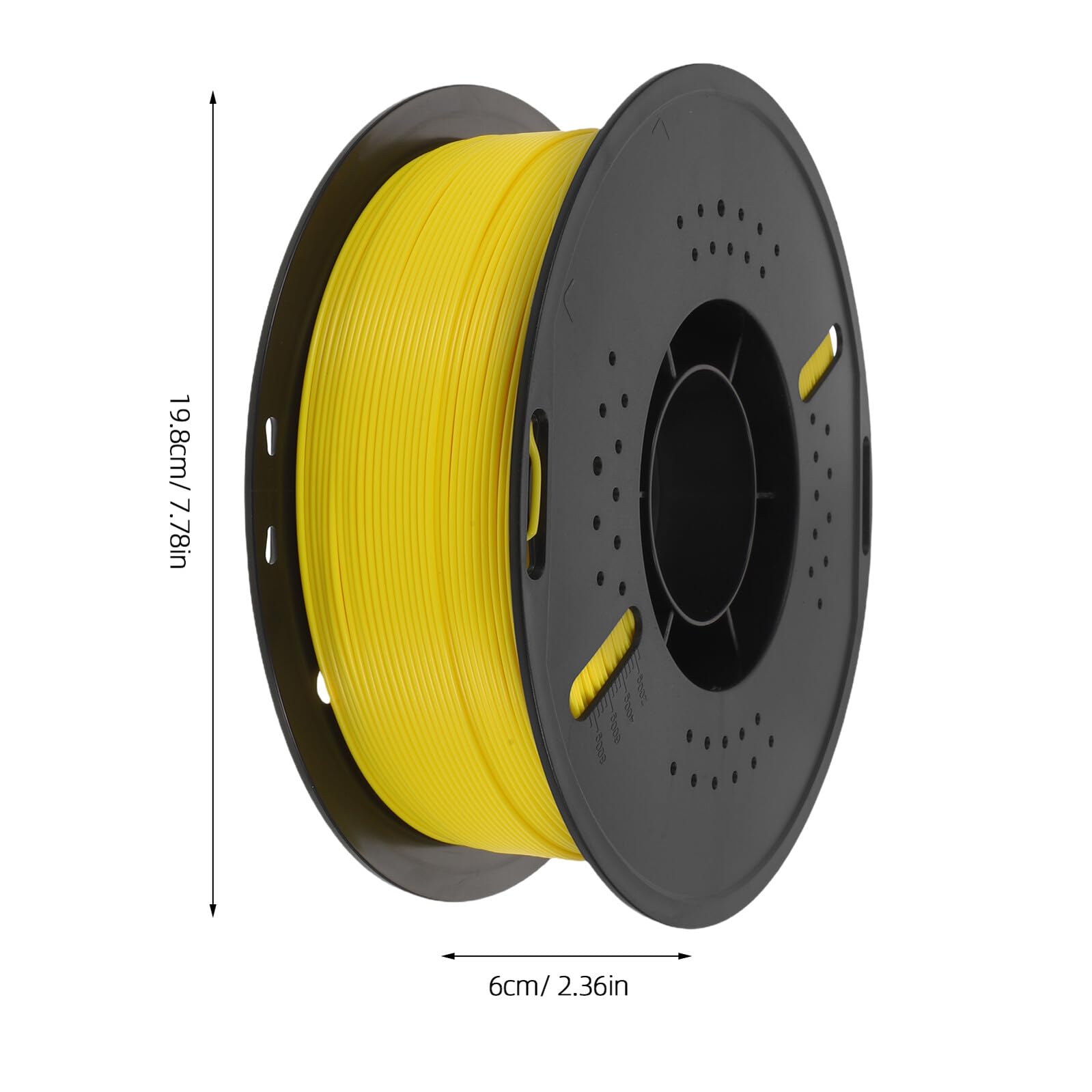 1 Rolle Pla 3D Druckfilament 175mm Gelb Bruchfestes Pla Filament für 3D Drucker Kompatibel für Selbstgemacht Projekte und Modellbau Glatte Oberfläche Vielseitig Einsetzbar