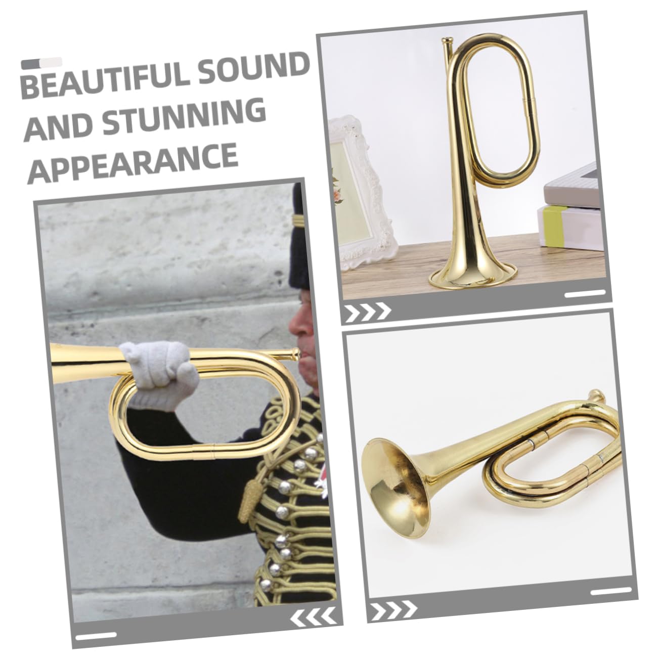 Veemoon Metal Trumpet for Beginners Trumpet Jupiter Bugle Horn for Band Practice - Image 5