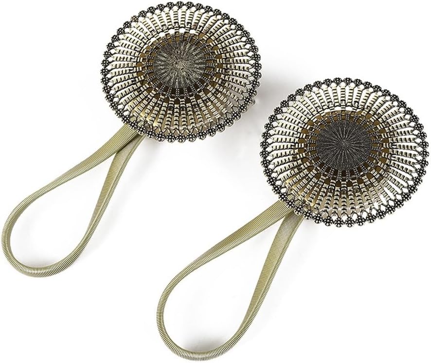 FMURY Magnetic Curtain Straps Without Installation Curtain Binding Hanging Ball Elastic Binding Rope Magnetic Buckle(White-Patch Five-Pointed star4)