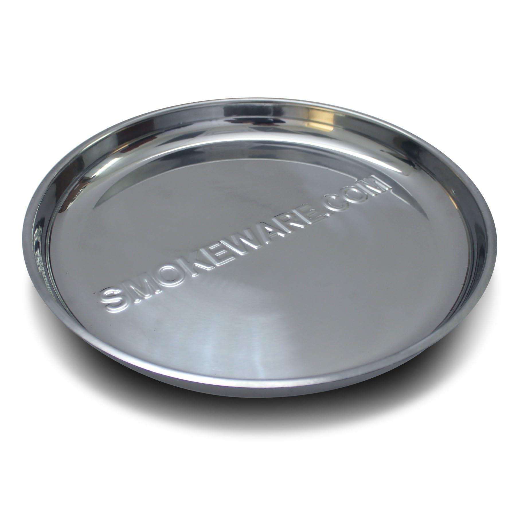 BBQ Plus Smokeware - Vaschetta raccogligocce in acciaio INOX spesso, misura grande/classica, misura grande, 35,6 cm