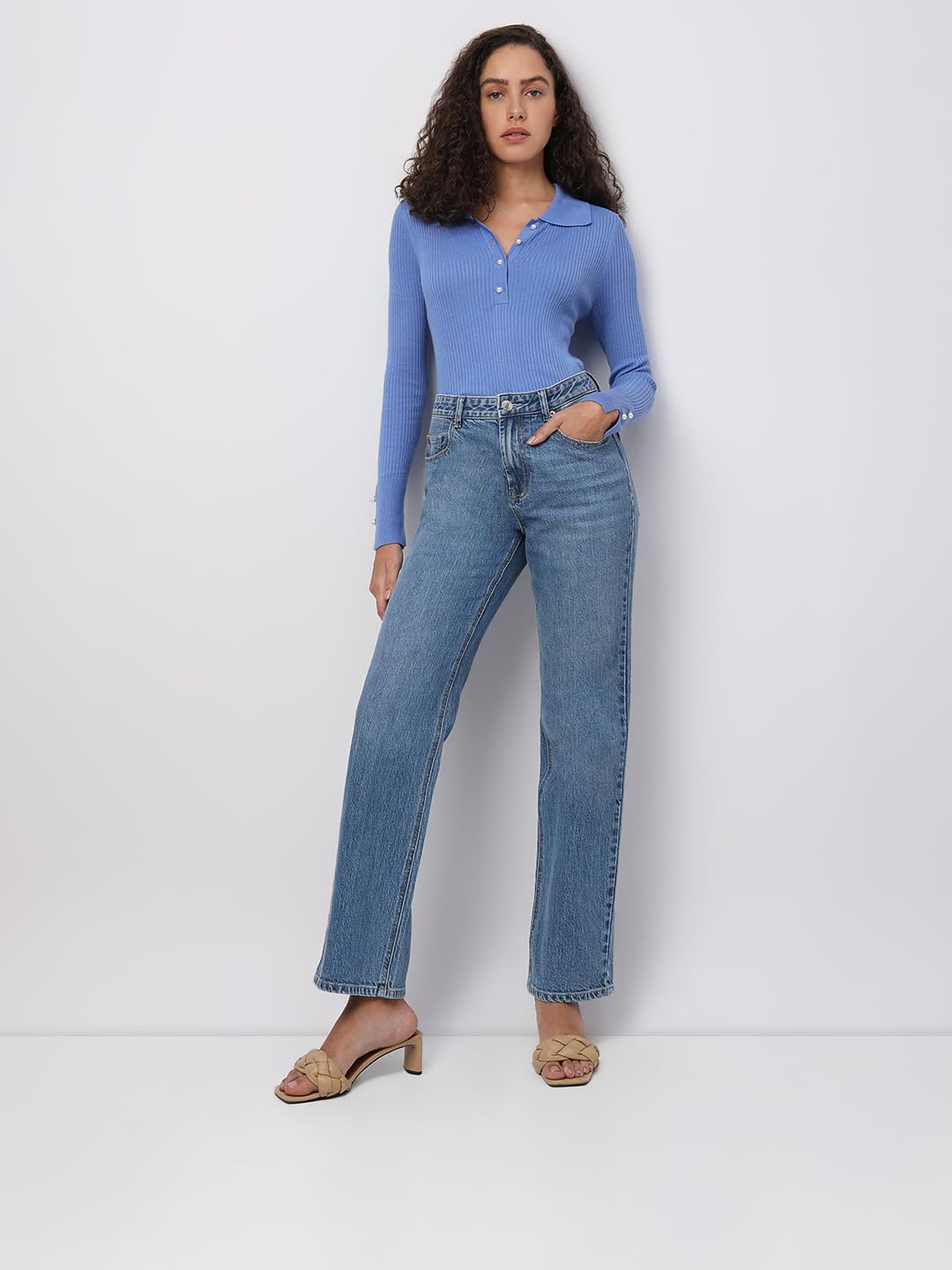 VERO MODA Straight fit Jeans VMTESSA High Rise Straight Fit Jeans
