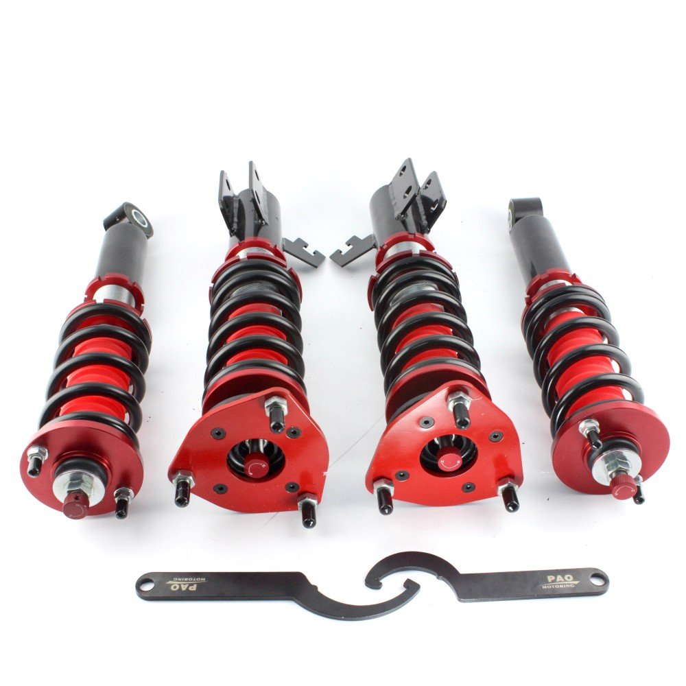PAO MOTORING 36Levels Adjustable Damper Coilover Shock Strut Coilover Shock Strut Absorber Kit