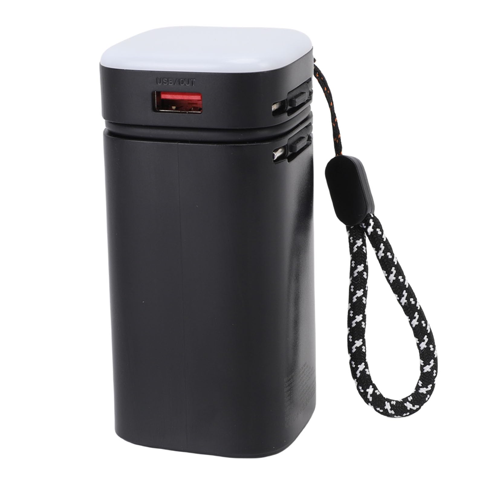Fdit Power Bank da 20000 MAh con Cavo Integrato PD Caricatore Portatile a Ricarica Rapida da 22,5 W 3 luminosità Luce da Campeggio con 4 Uscite per i Viaggi