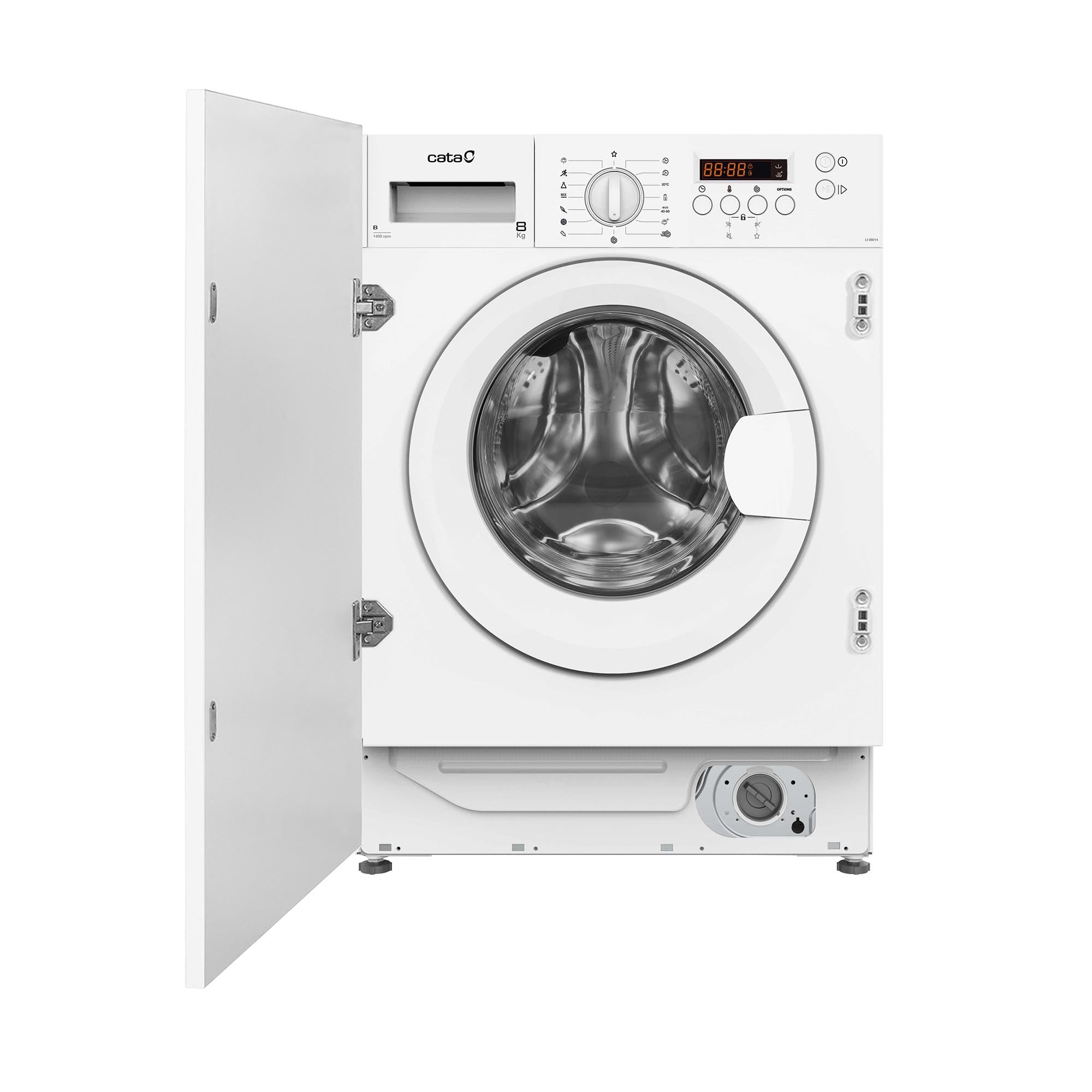 Cata LI 08014 Integrated Washing Machine with Capacity 8 kg 1350 rpm Energy Class A 16 Washing Programs Width 60 cm White