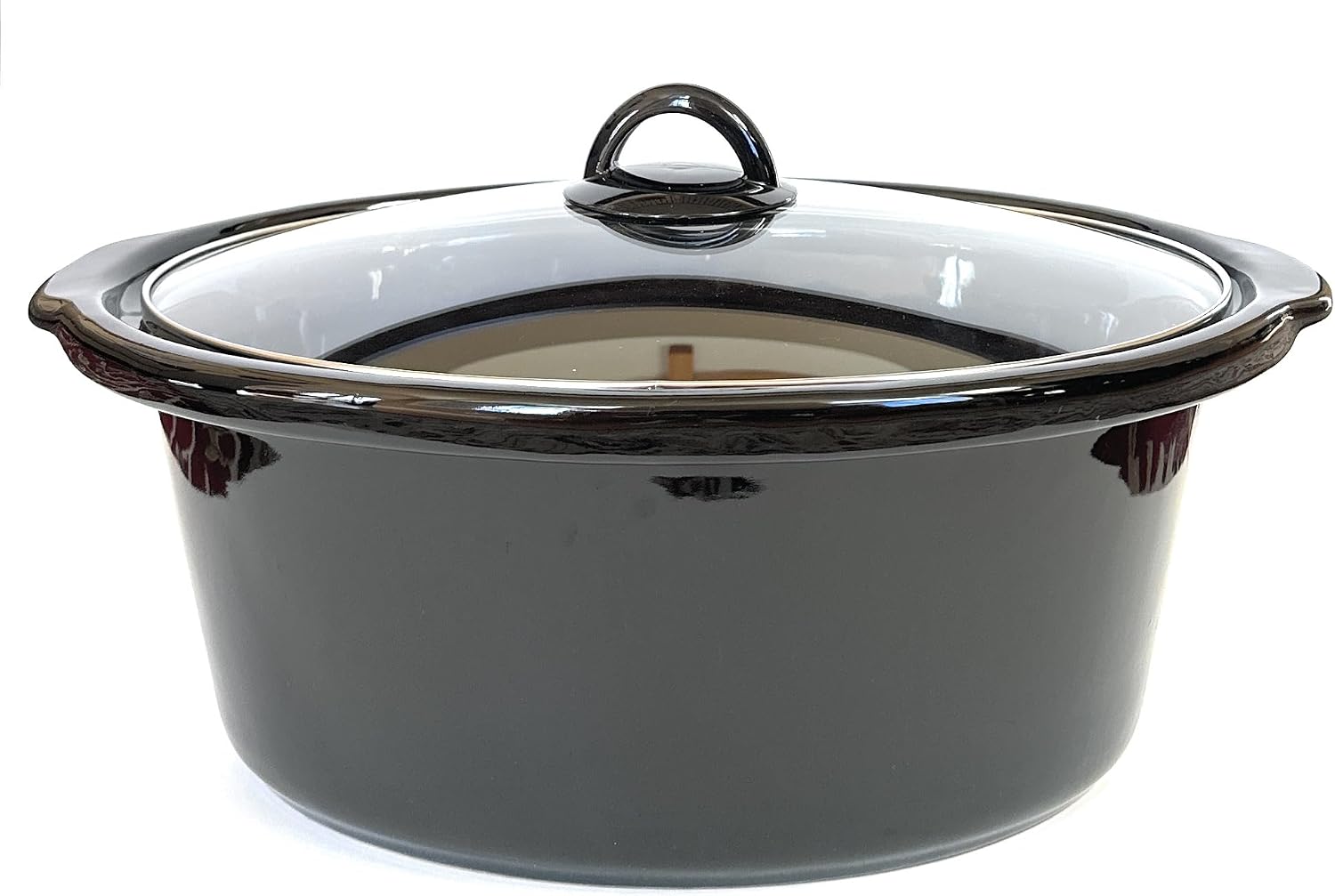 8 QT Oval Slow Cooker Ceramic Pot with Glass Lid ONLY Compatible with Crockpot SCCPVFC800-DS-BR Hamilton Beach 33480