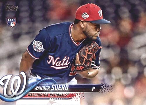 2018 MLB Topps Update US249 Wander Suero RC Rookie Washington Nationals Official Baseball Trading Card