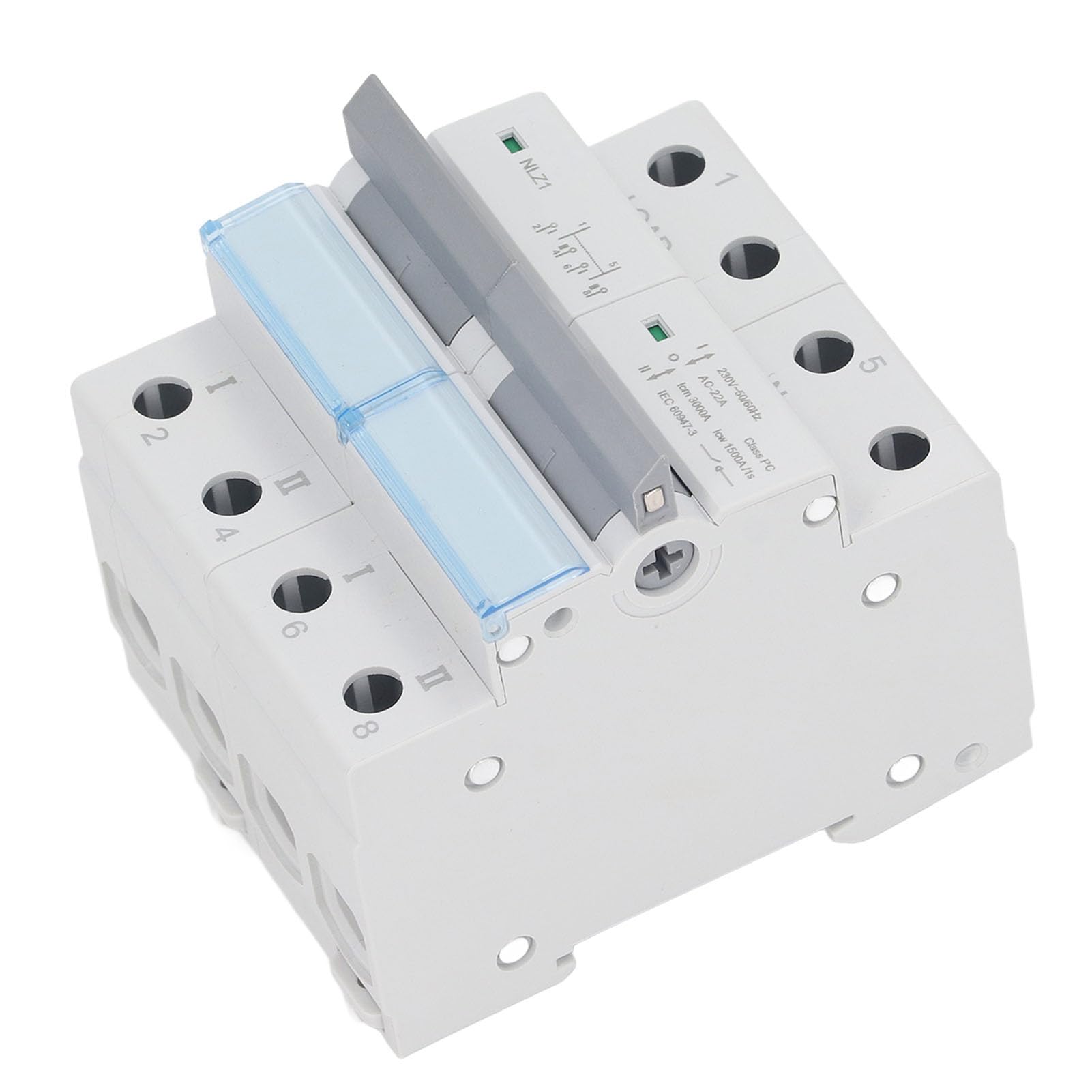 Interrupteur Transfert Manuel Dual Power 2P 40A 230V - Rail DIN Commutation Sécurisée