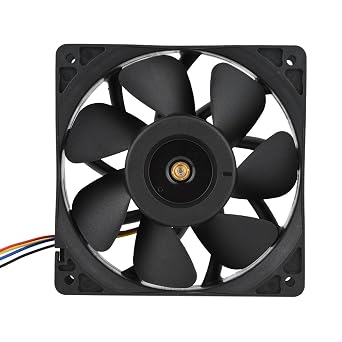 Cooling Fan, DC 12V 2.7A 6000RPM Cooling Fan with 6000RPM Rotating Speed, 4 Pin Replacement Connector Cooler Fan for Antminer S7 S9
