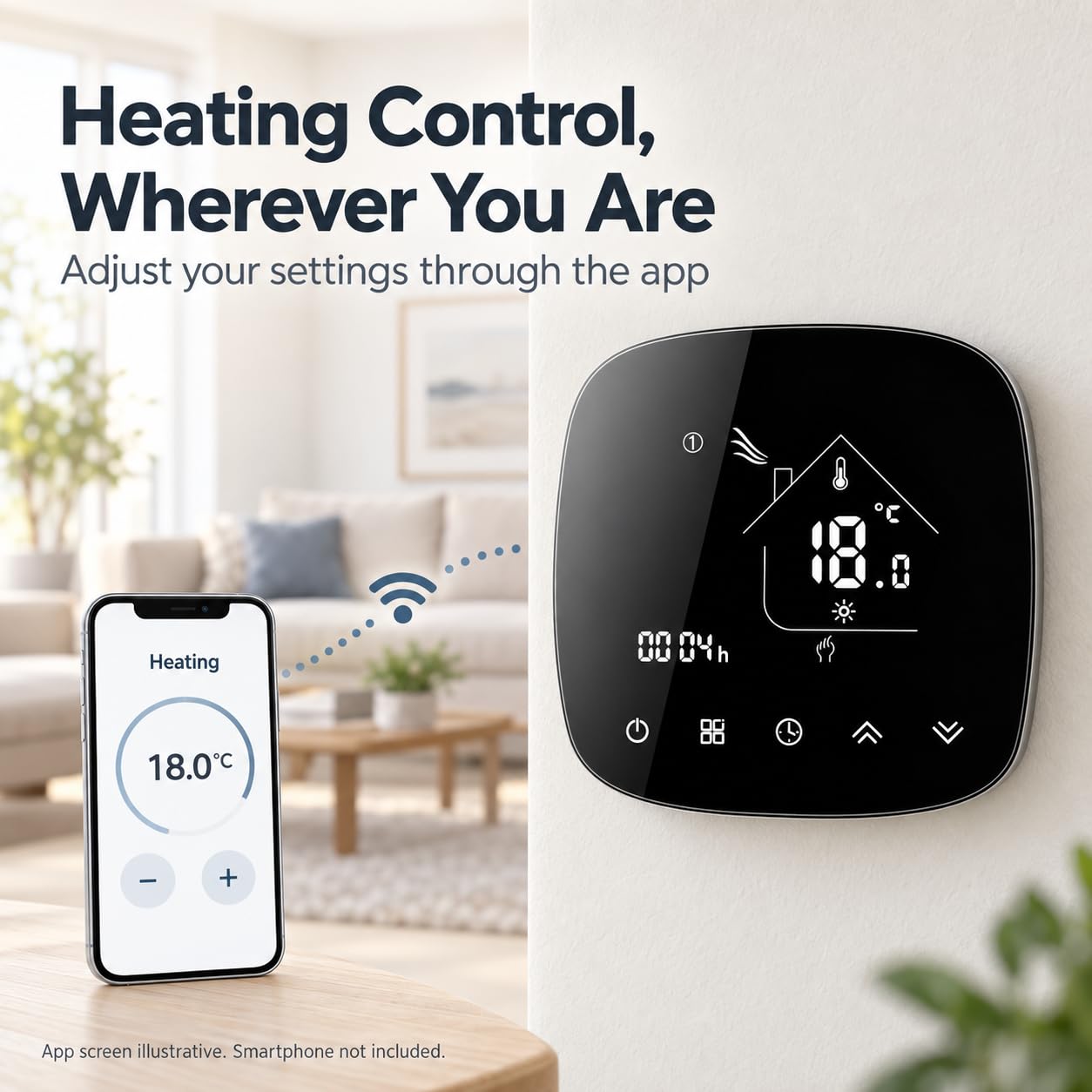 Thermostat pour chauffage au sol à eau, programmable (chauffage au sol à