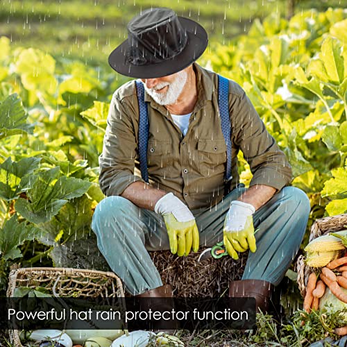 Image of Funtery Cowboy Hat Cover Rain Dust Plastic waterproof Hat Protectors for Storage Keep from Rain Snow
