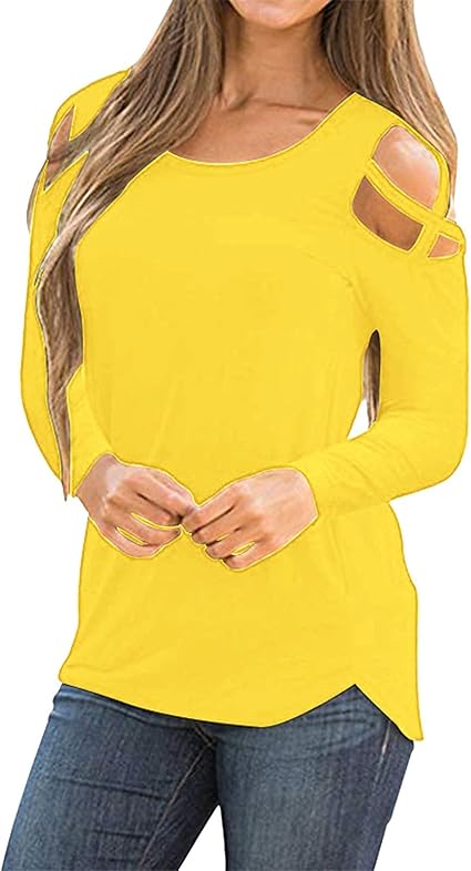 Womens yellow tops uk Outlet