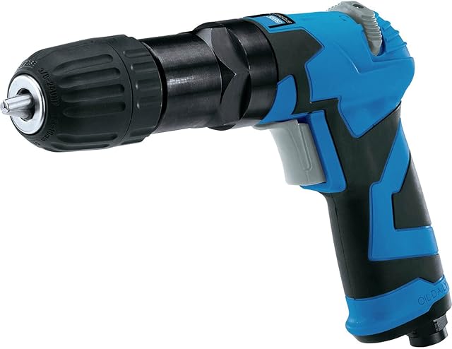 Draper 65138, Storm Force Composite 10mm Reversible Air Drill With Keyless Chuck, Blue