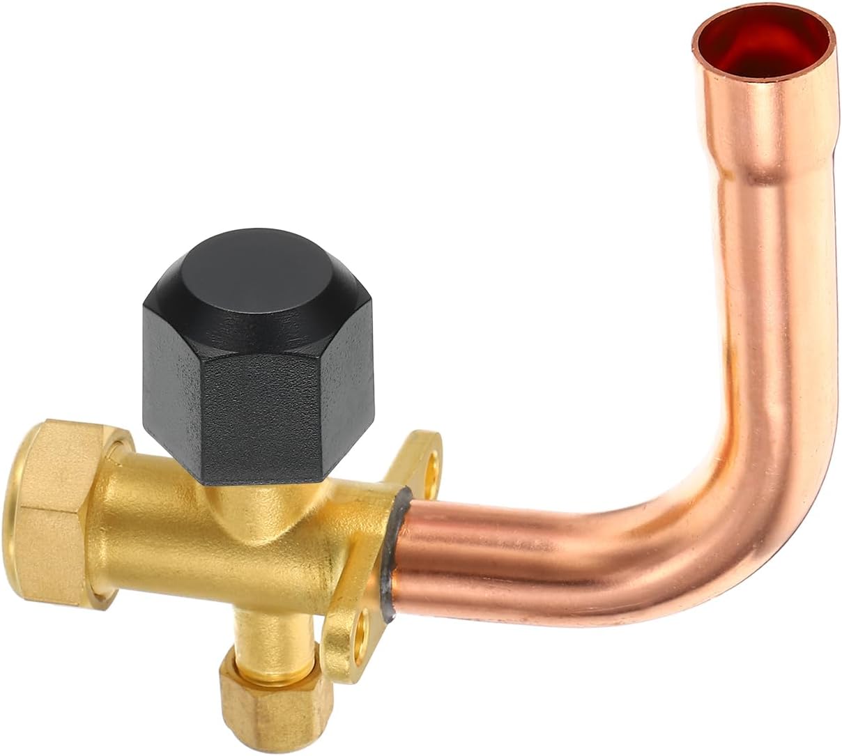 PATIKIL 3/8" Plastic Flare Cap, 5/8-18UNF Female Thread 12Pcs 45 Degree SAE Flare Tube Fitting Valve Cap Plug Stop for Air Conditioner Pipe Gas Line Hydraulic, Black