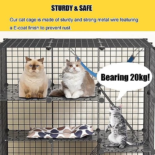 Kit d'enclos pour chat modulable et parc intérieur extérieur pour chaton - 3