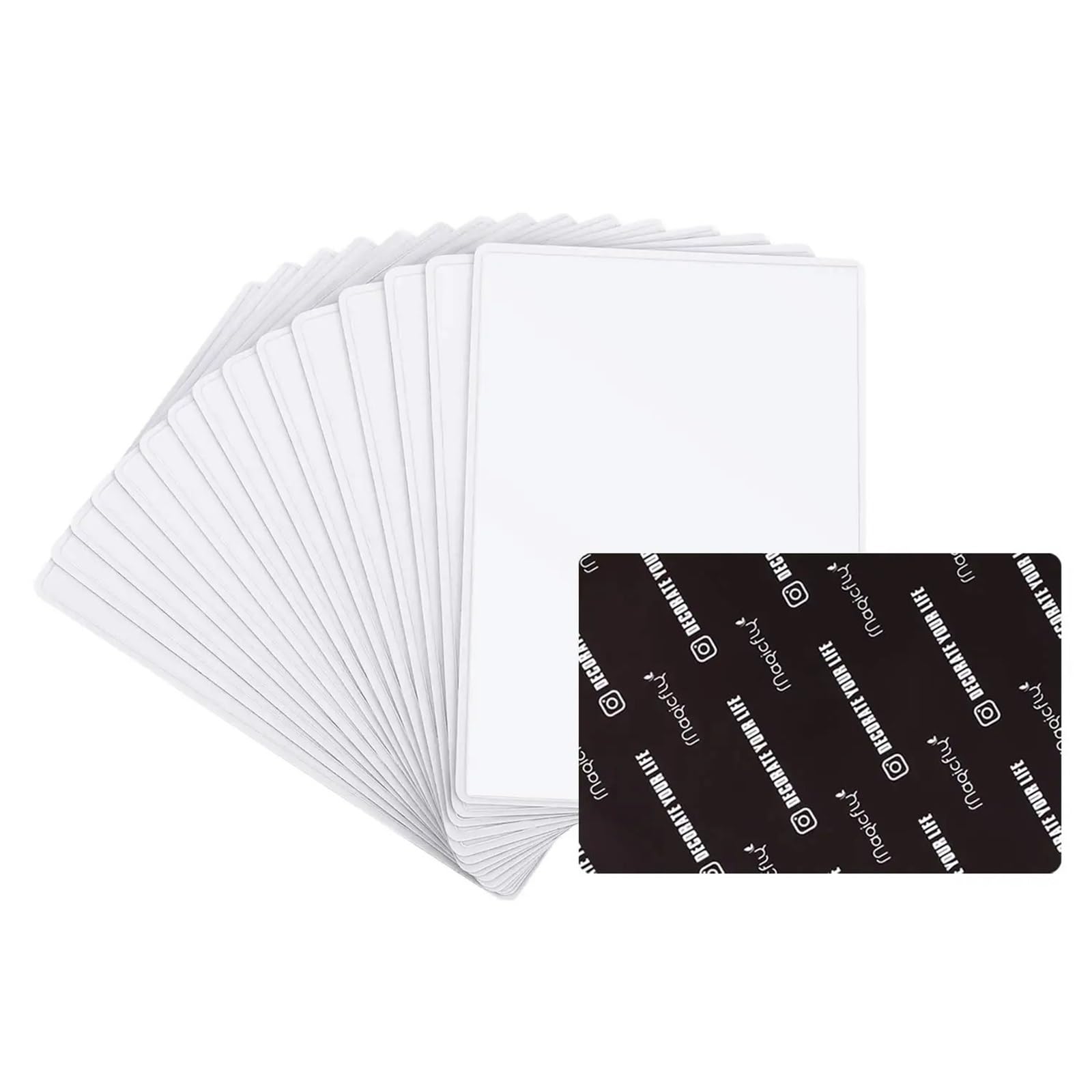 magnetic frame， 15pcs with PVC Pocket Frigerator 100x150mm For Photos(WHITE 15pcs)