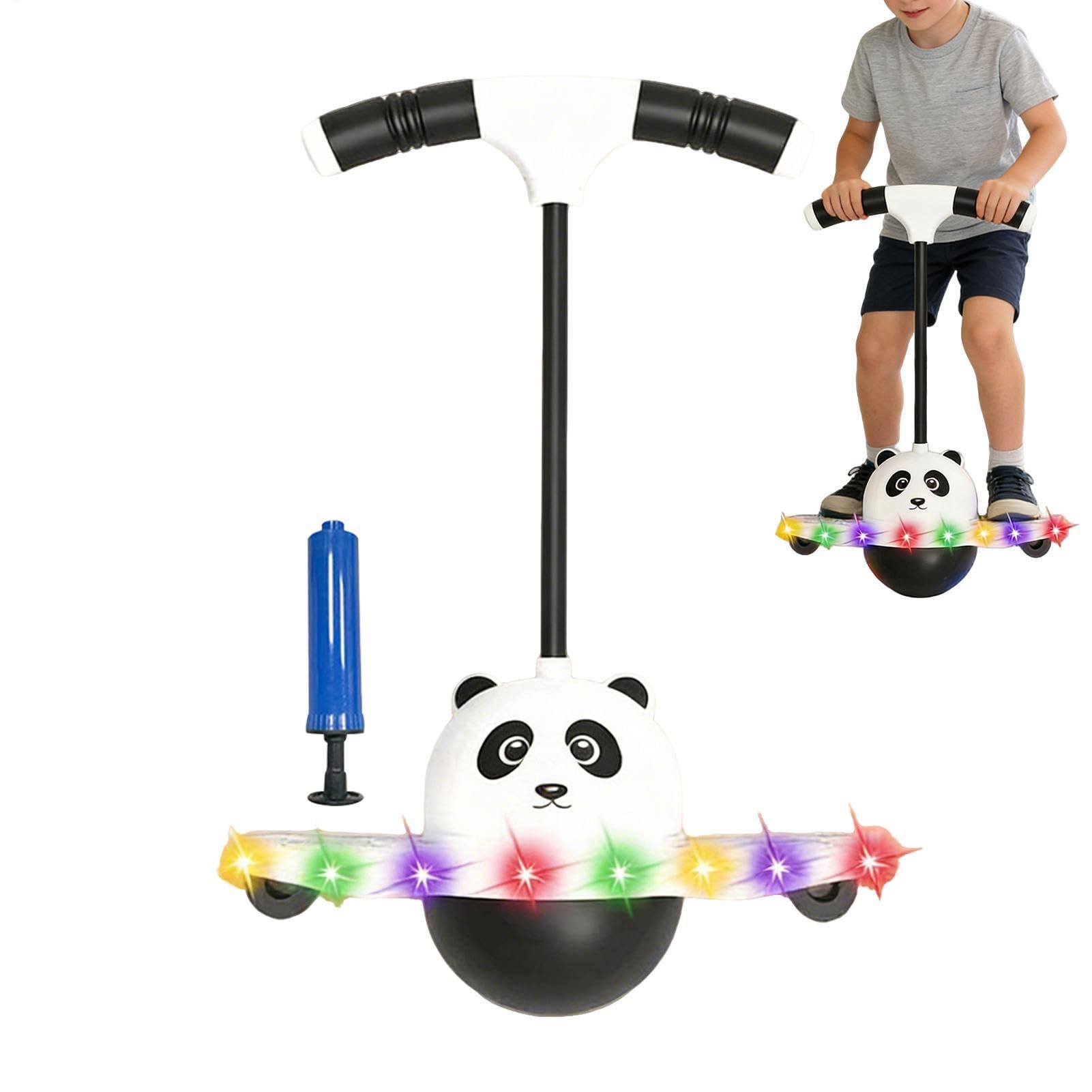 Pelota Saltarina de Equilibrio para Adultos | Saltador con Luz Brillante | Pelota Saltamontes con Asa,para Niños Adolescentes Adultos Hogar Jardín Interior Exterior Patio Trasero Sala de