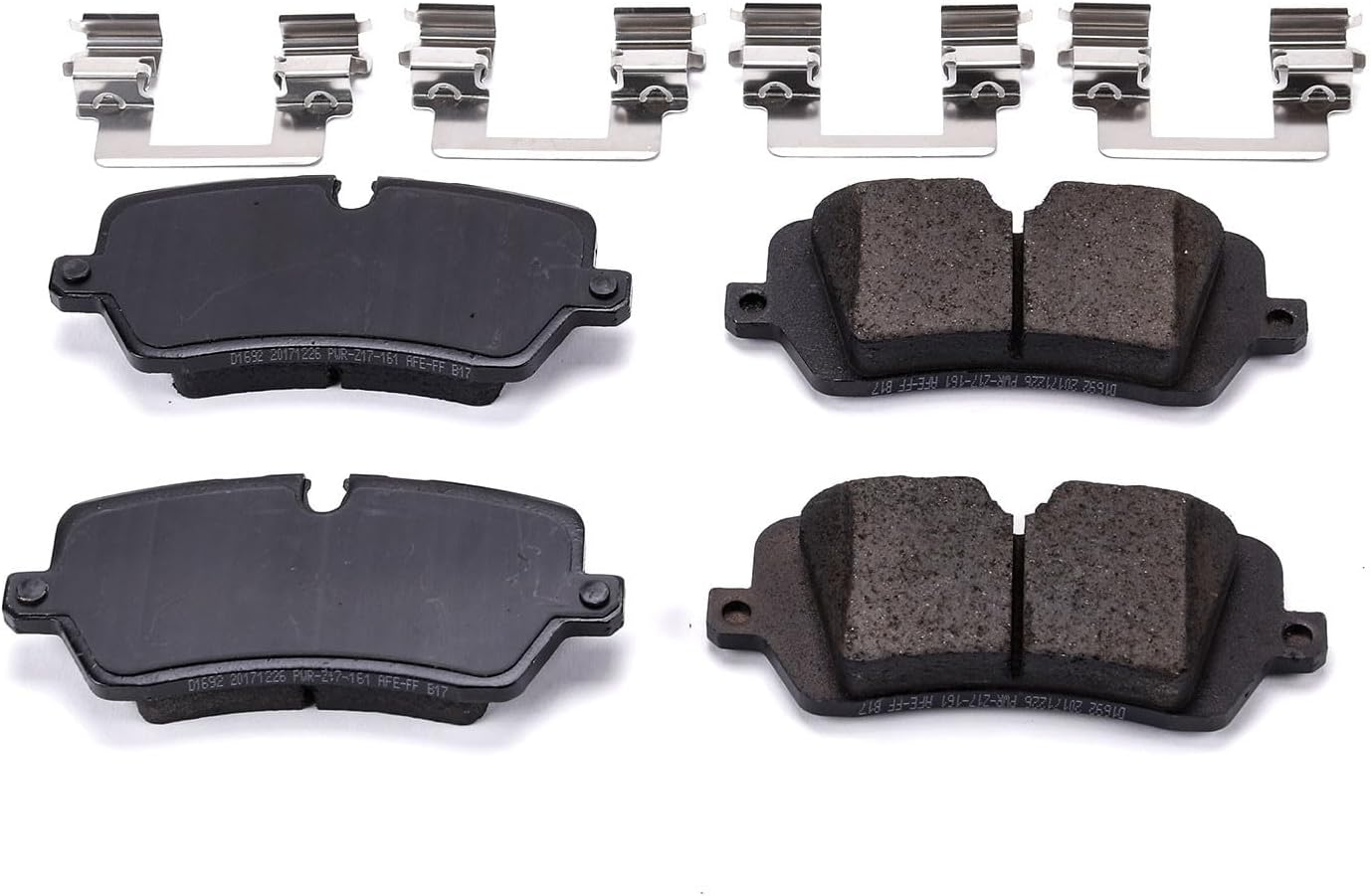 PowerStop Rear Brake Pads For Land Rover Defender 110 2020-25 |Rover Defender 130 2023-25 |Rover Defender 90 2021-25 - Z17 Ceramic Brake Pads With Installation Hardware, 17-1692