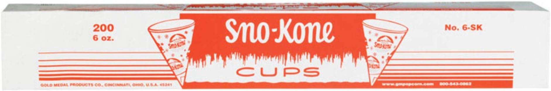 Gold Medal 6 oz. Cups - 5000/Case Sno-Konette
