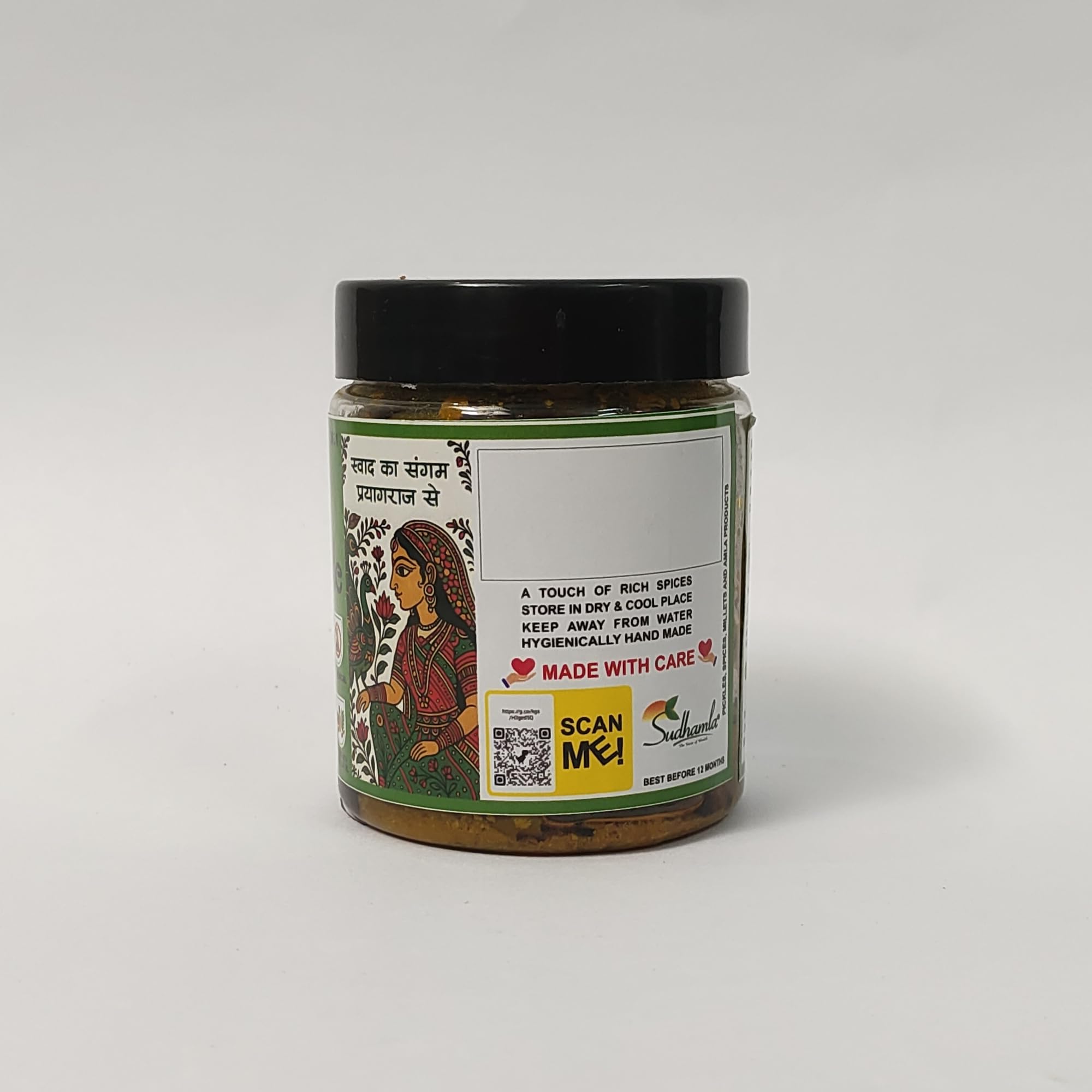 Sudhamla Homemade Mango Pickle (Dry) – 200 g | Traditional Indian Aam Ka Sukha Achaar Traditional Indian Achar | Less Oil, Mustard Base | Dry Sukha Aam Ka Achaar Made with Organic Methods | Preservative-Free, No Artificial Flavors 2