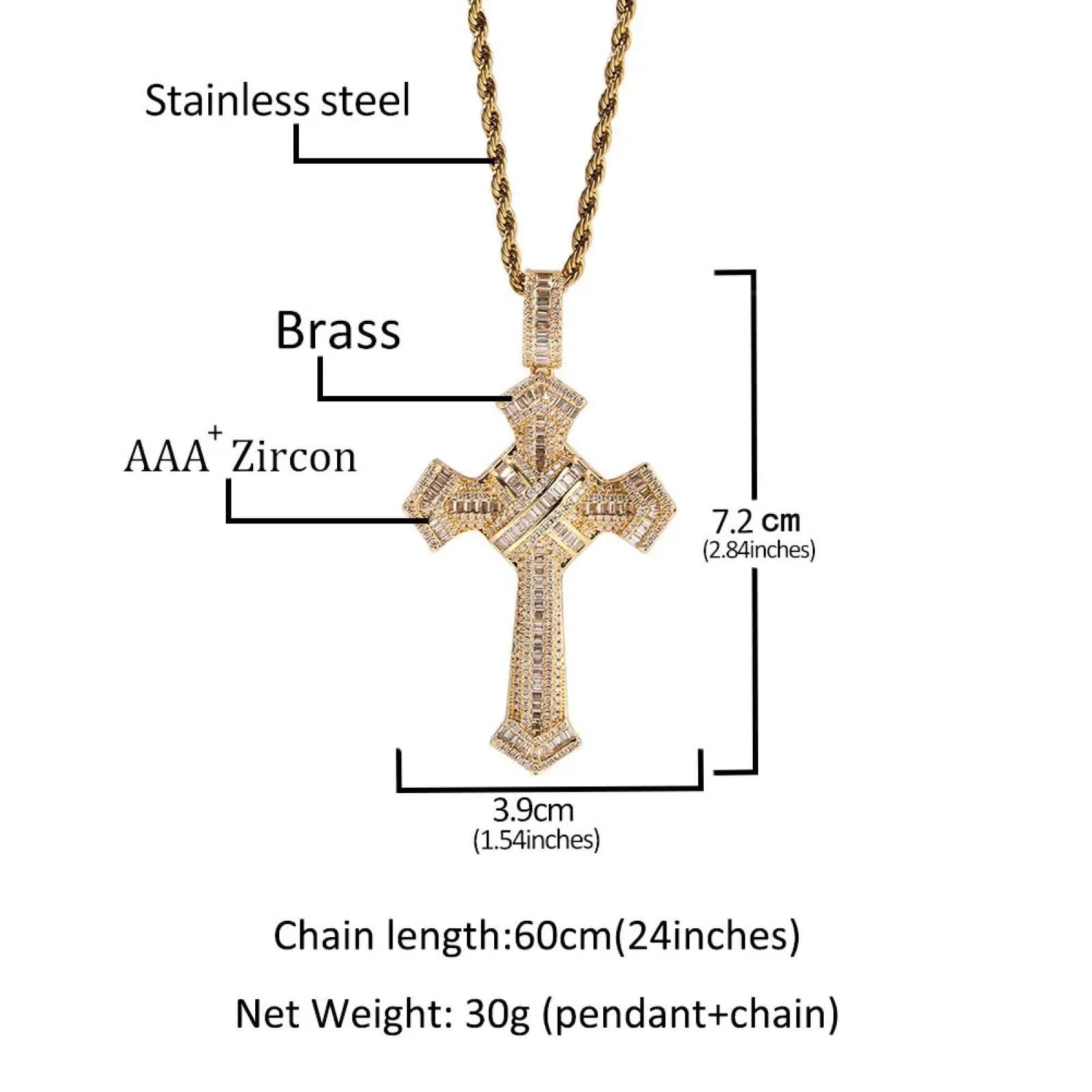 Necklace Halskette Ketten Schmuck Herren Frauen Anhänger Necklaceretro Kreuz Halsketten Männer Street Dance Religiöse Gebet Liebhaber