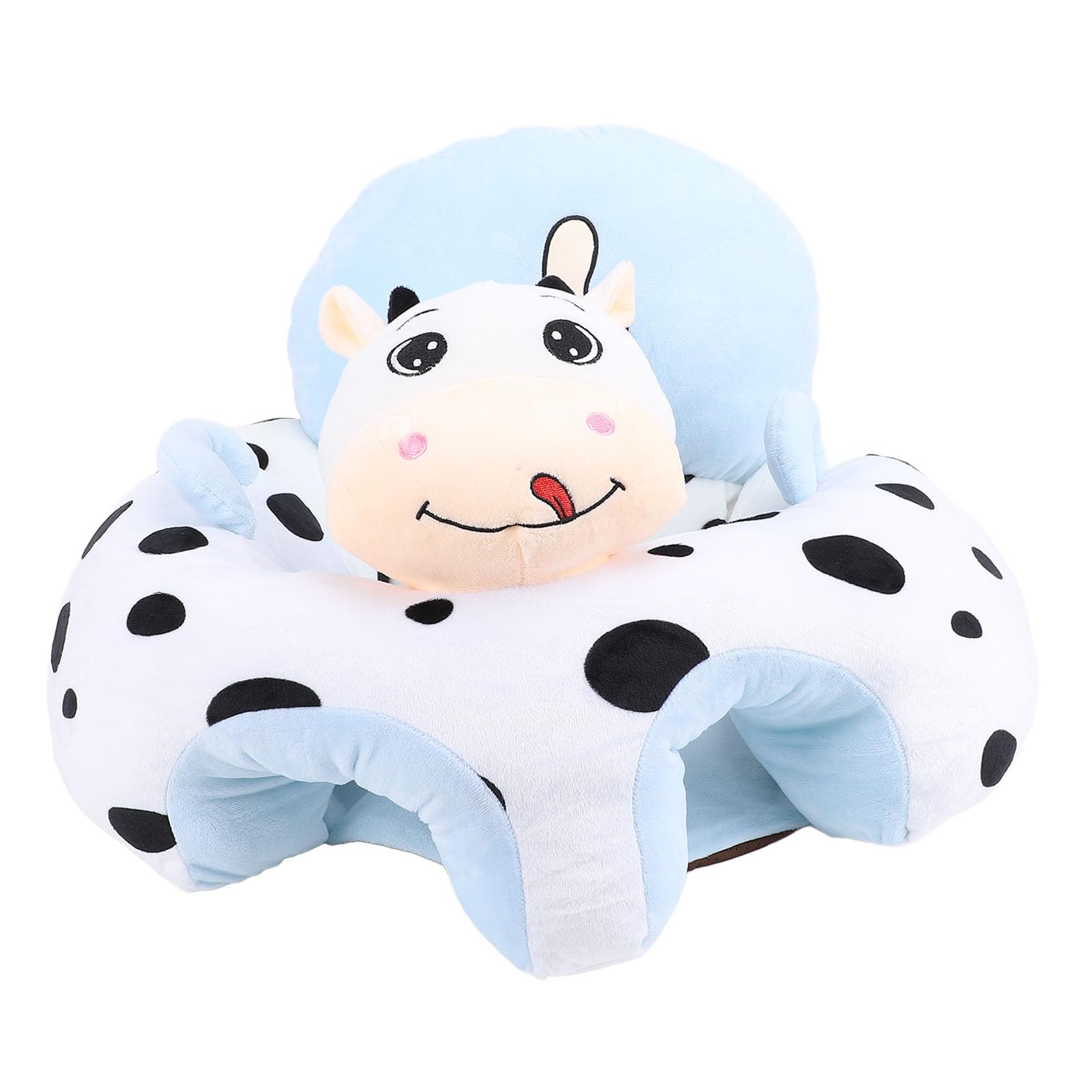 Infant Support Seat, Plush Baby Seat Animal Shape Sitting Support Baby Sofa Chair Baby Chair Learning Sitting Chair with Anti Slip Bottom Two Handles for Comfortable Sitting