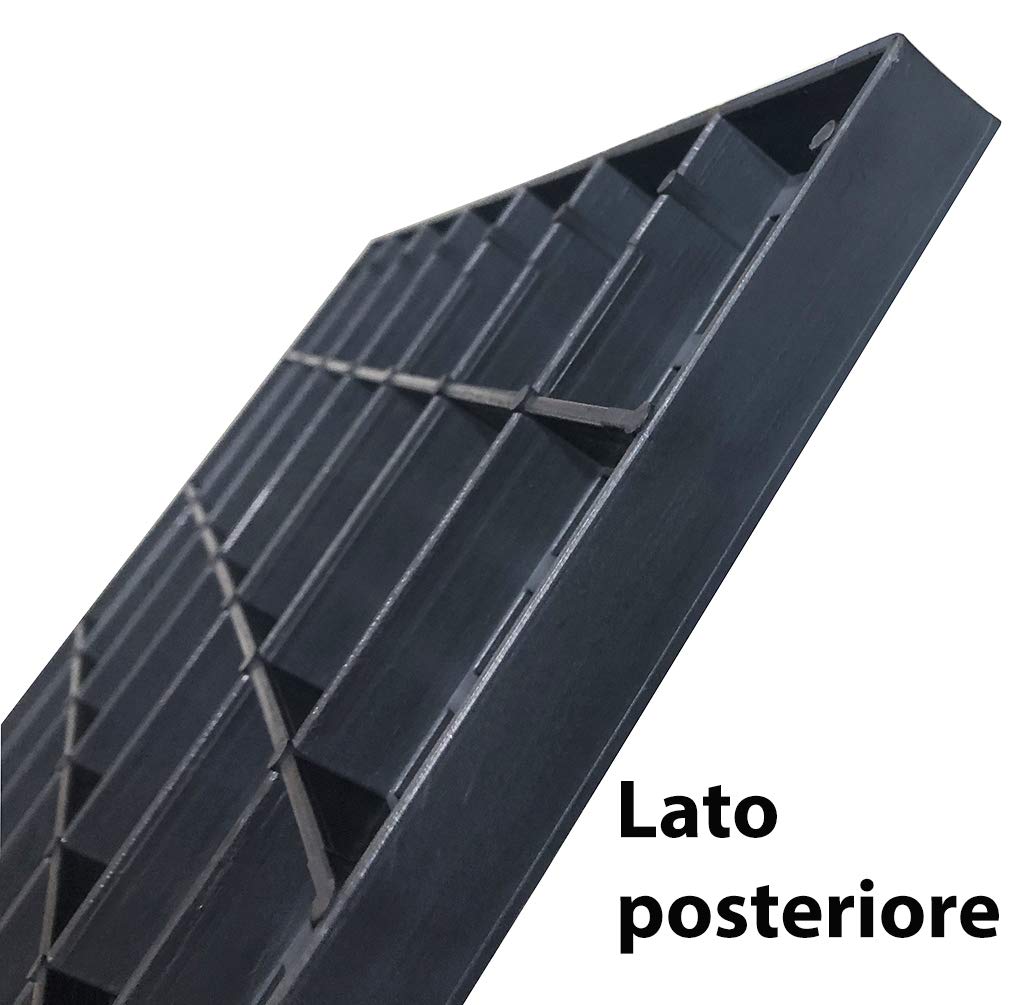 Conigli Fondo Posatoio Monoblocco in PVC per Gabbie Conigliere. Kit da 2 Pezzi. Omaggio Guanti da Lavoro in NBR. Cm 45,6 x 54,3 x H 1,9