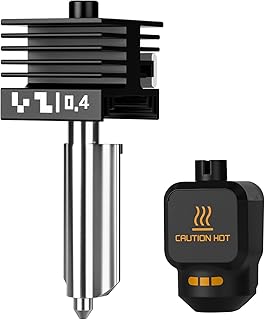 X2D/P2S High Speed Integriertes Quick Swap Hotend, 0.4mm Gehärtete Stahldüse High Temp Extruder Hot End Ersatz mit Silikonhülle Compatible with Bambu Lab X2D/P2S 3D Drucker