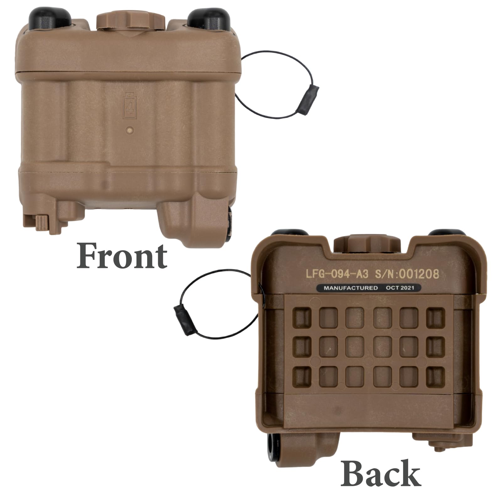 FMATAL GEAR FMA PVS 31 NVG Battery Pack Case with Function for Tactical Helmet NVG | Paintball Shooting Hunting(Sand)