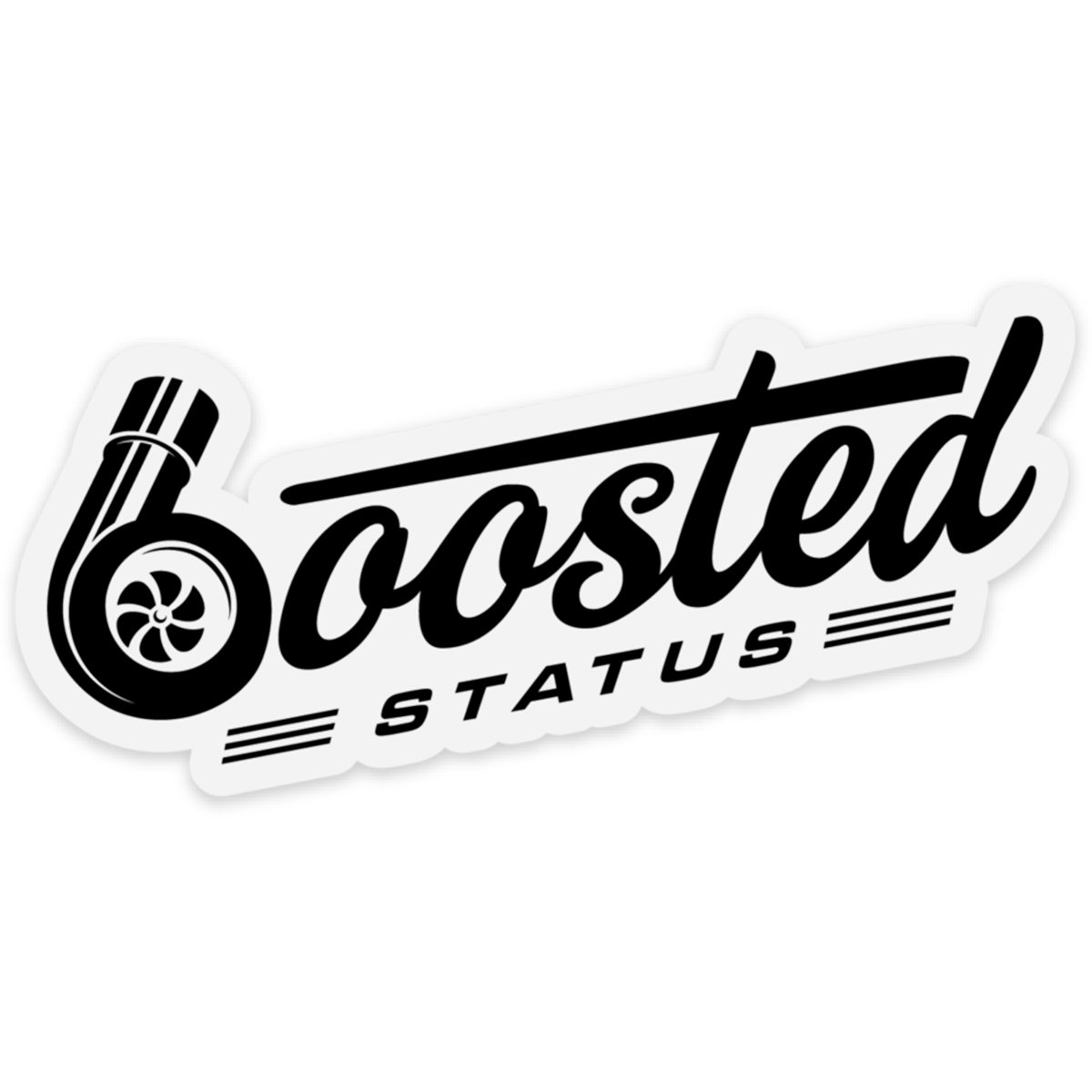 Boosted Status Decal/Sticker (Black)