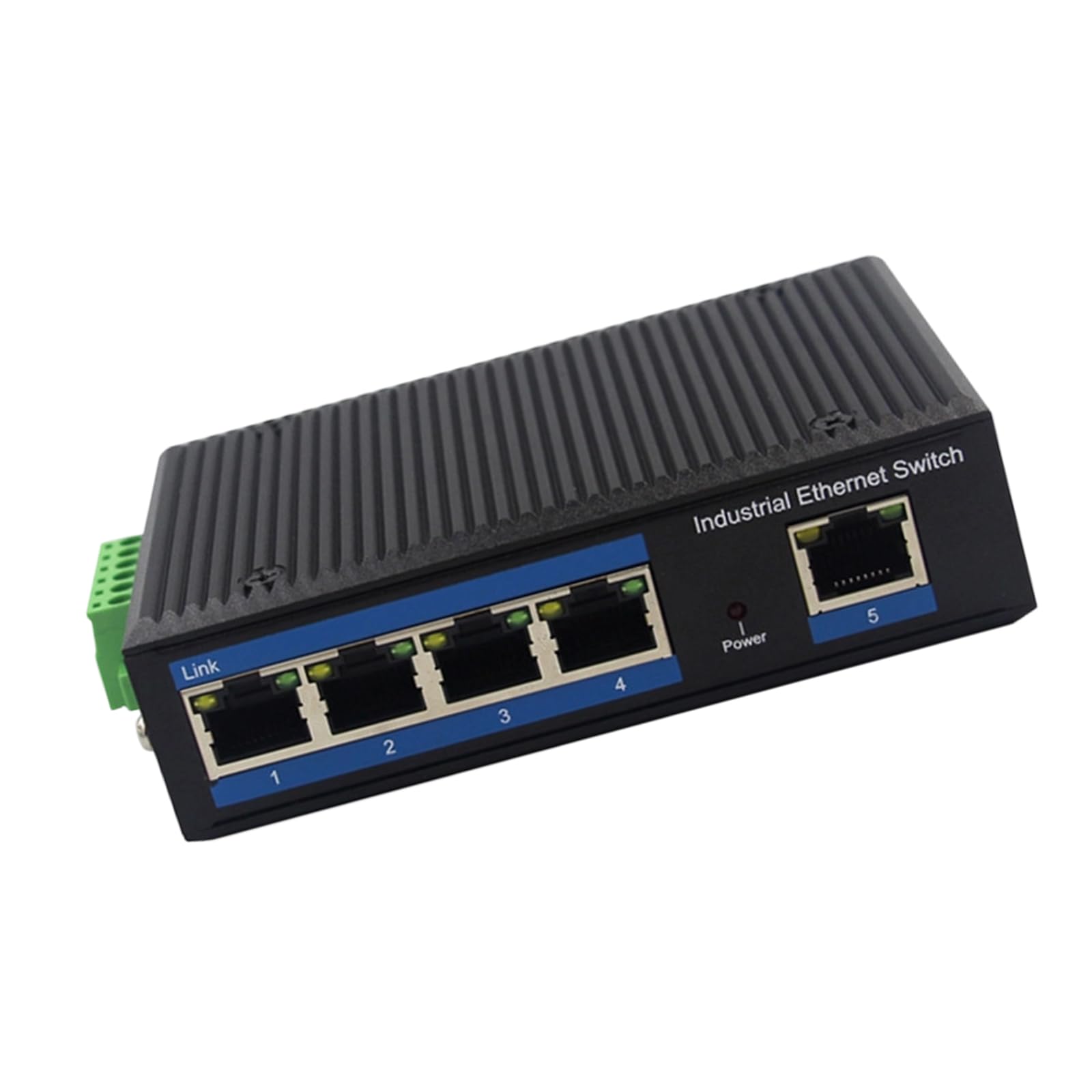 Commutatore di rete a 5 porte con velocità 100Mbps e protezioni industriali basse di progettazione per gli uffici utilizzano lo scambista Ethernet della cassa del metallo