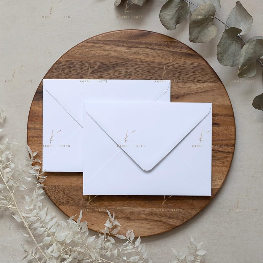 Sobres blancos de alta calidad 100 x 133 mm para tarjetería invitaciones y correo postal 5