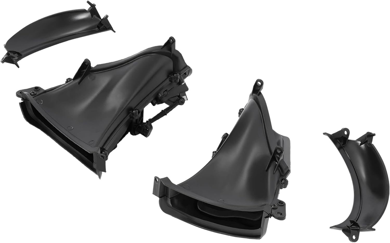 KUAFU Pair Fairing Air Duct Compatible with Harley Davidson 2015-2024 Road Glide, 2018-2024 CVO Road Glide Black Fairing Kit Accessory Plastic(ABS+PP)