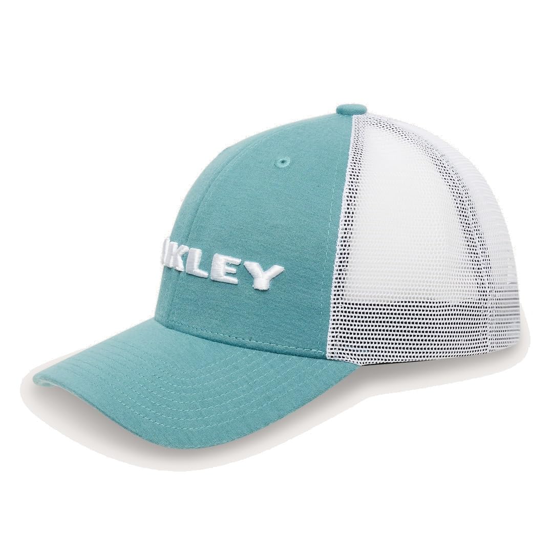 Oakley Men's Dark Pacific Heather New Era Bark Logo Cap, One Size