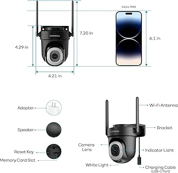 Amazon.com : ZUMIMALL 5MP 5G Cameras for Home Security, 24/7