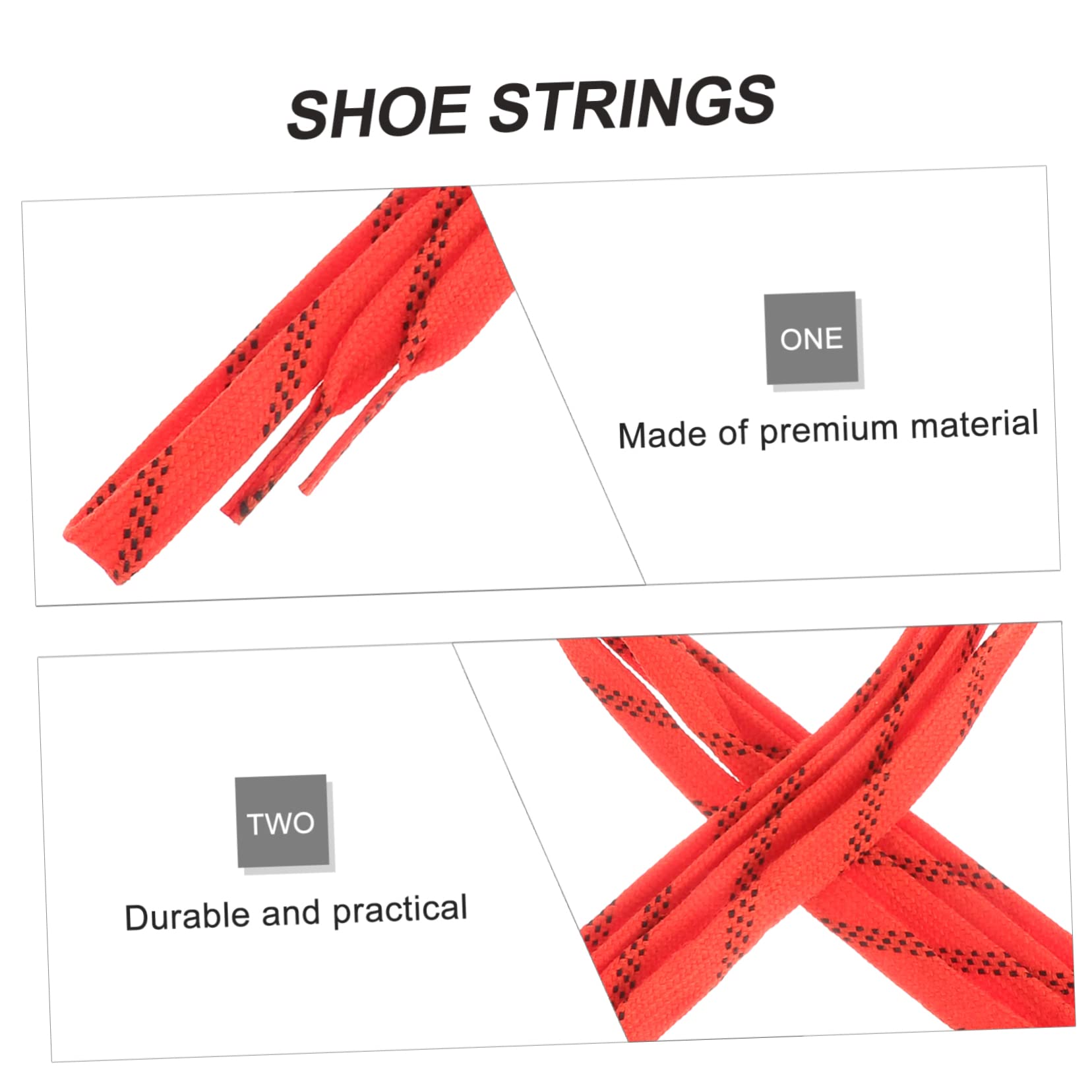 HANABASS 1 Paire D'Attaches De Chaussures Lacets De Hockey Lacets Polyvalents