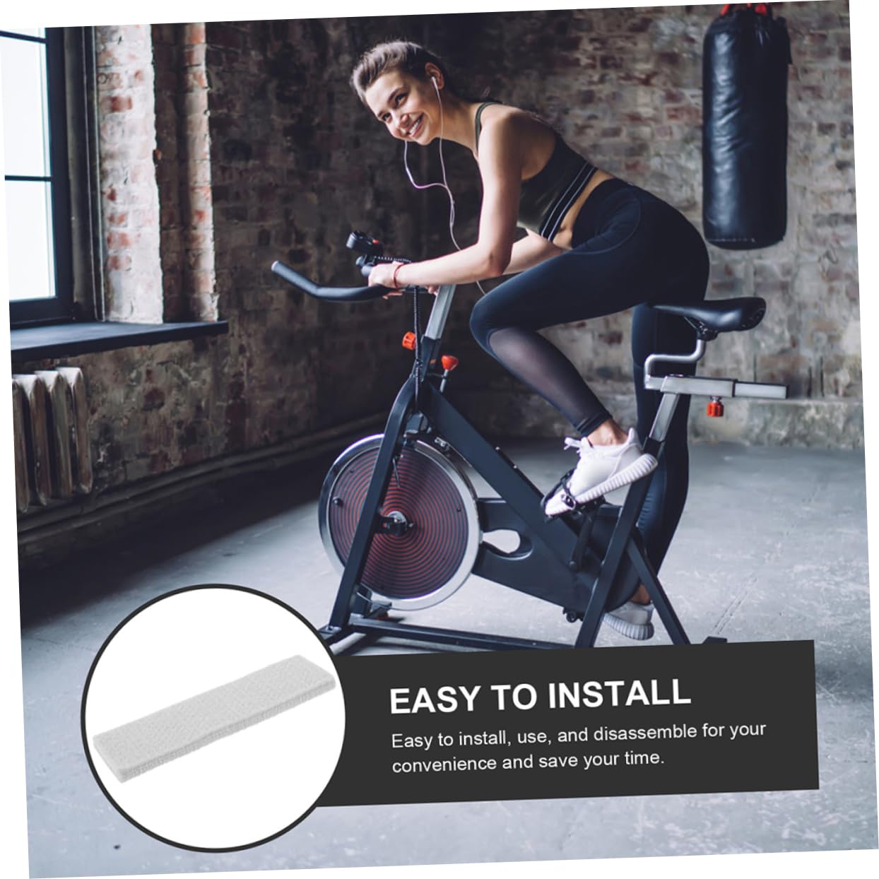 GALPADA Pastiglie Freno Feltro per Bici da Fitness 6 Pezzi Effetto Ammortizzante e Protezione Cerchioni per Cyclette Indoor