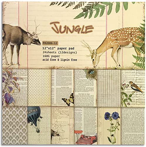 Levylisa Scrapbooking Paper,Pack Of 24 Sheets Designer Paper Pad 12X12 Inches Single-Sided Decorative Origami Scrapbook Paper Supplies Patterned Cardstock For Craft Gift Wrapping Photo Album (Pa2006) #TOP1