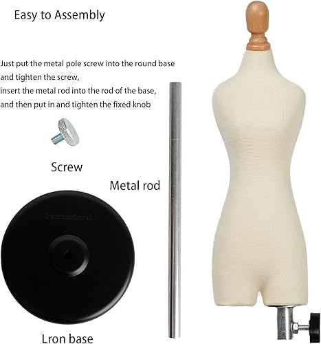 Miniatura 5 de Maniquí de forma de vestido femenino (no para adultos) Mini vestido de pantalón de costura en miniatura directamente en el cuerpo en el interior,