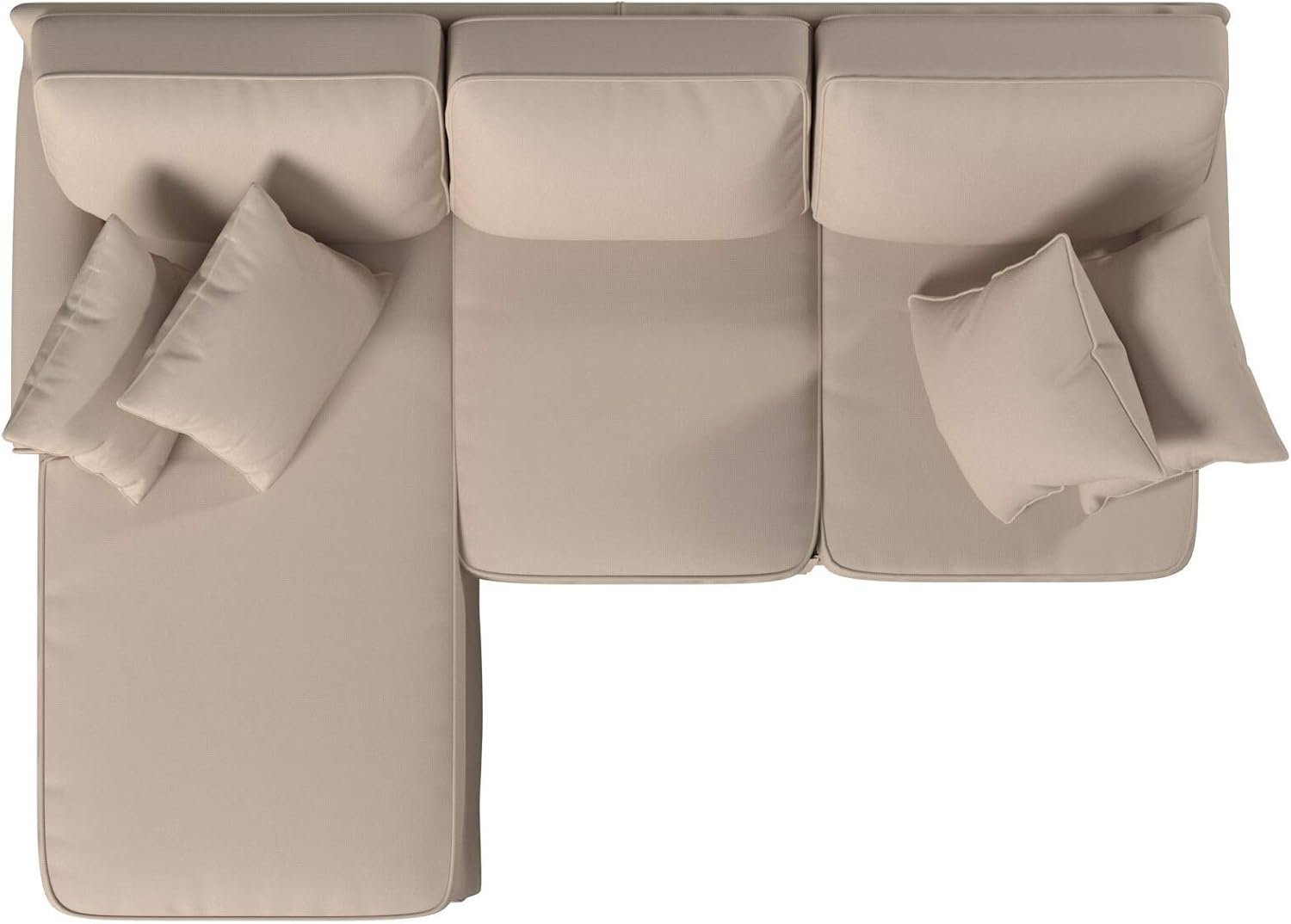 Sunset Trading Horizon Sectional with Chaise Slipcover, Configurable, Tan
