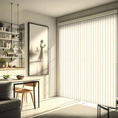 Miniatura 7 de California Blinds Company - Lámina de repuesto para persianas verticales de PVC, color blanco