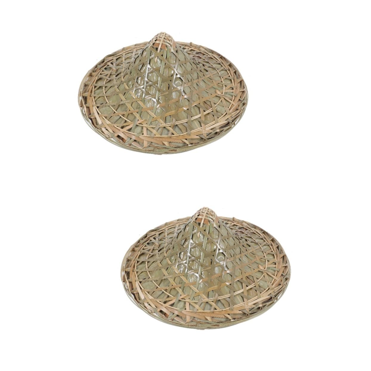 BESPORTBLE Sombrero De Bambú Sombrero a Prueba De Lluvia Sombrero De Pesca Sombreros Tejidos De Bambú Sombreros De Bambú Sombrero De Sol Trenzado De Bambú Tejido De Bambú