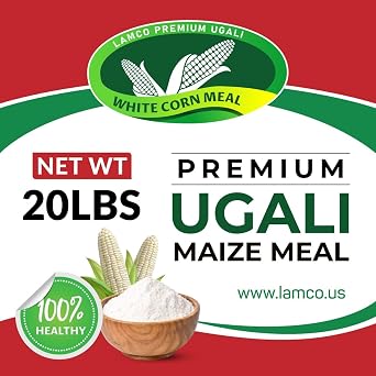 20lb Ugali corn meal Maize Flour Corn Meal for ugali easy to Prepare pap sadza fufu