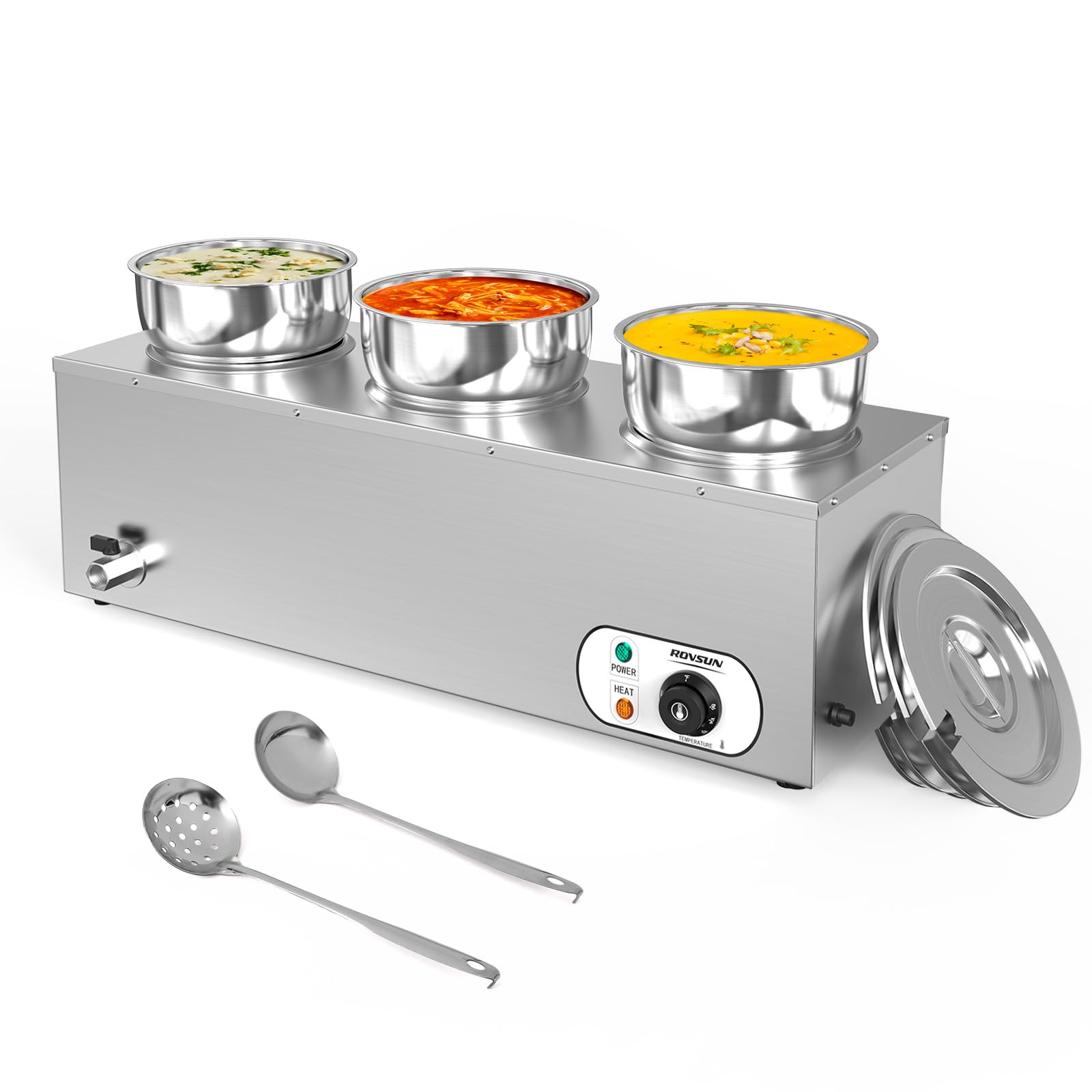 Amazon.com: ROVSUN Electric Soup Warmer, 22QT Commercial Food