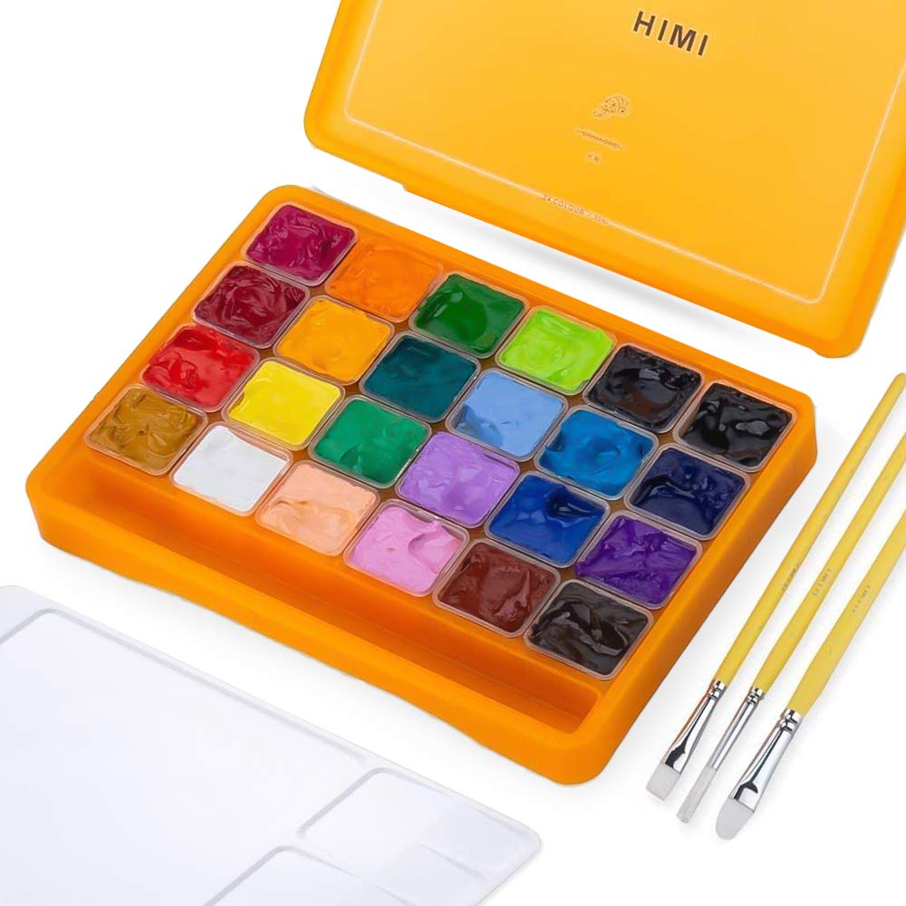 Buy HIMI Jelly Gouache Paint Set, 24 Colors x 30ml/1oz Jelly Cup Design