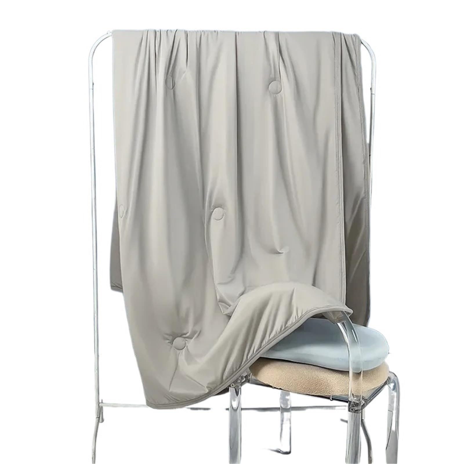 EBzvblxm Cooling Blanket for Summer, Cooling Silk Blanket Machine Washable Breathable Multicolor Multiple Sizes(Light Gray,100X150cm)