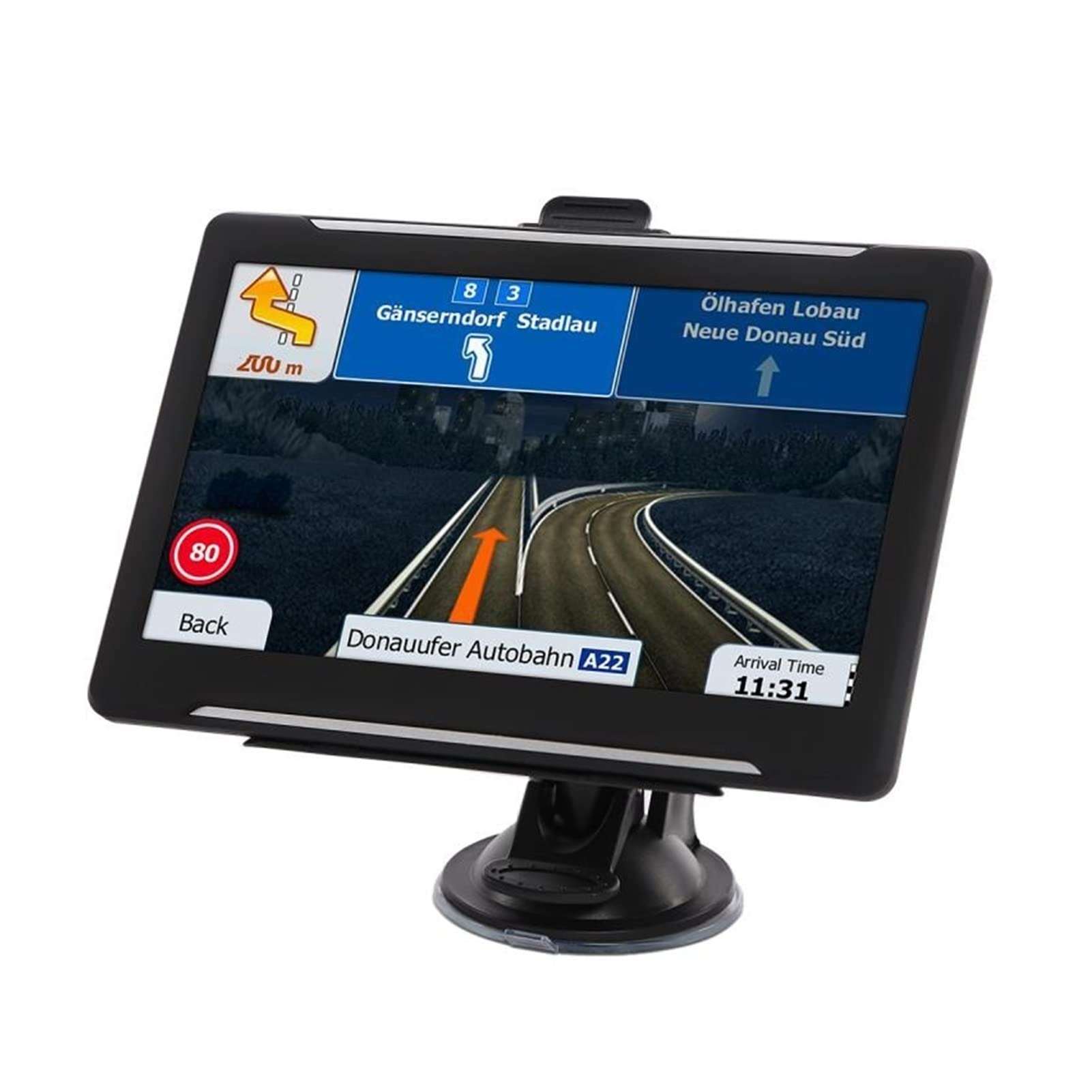 7-calowy ekran dotykowy nawigatora GPS z najnowszą mapą pełnej Europy