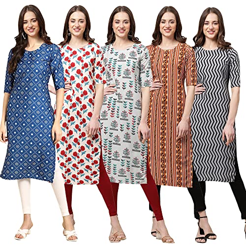 Image of Pinkmint Women's Crepe Regular Kurta
