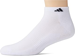 adidas Men's Athletic Cushioned Low Cut Socks with Arch Compression for a Secure Fit (6-Pair)
